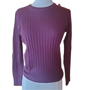 1970s JH Wine Colored Crewneck Sweater‎
